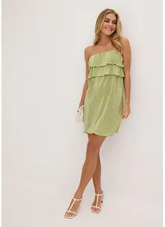 Abito di jersey plissettato, bonprix