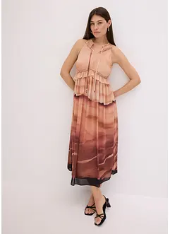 Abito in chiffon fantasia, bonprix