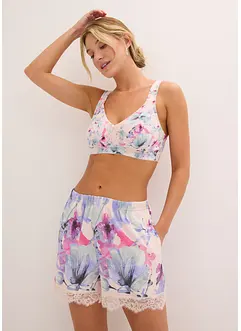 Pantaloni pigiama corti in misto viscosa morbido (pacco da 2), bonprix