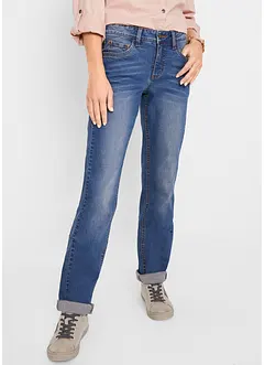 Jeans elasticizzati straight, vita media, bonprix