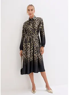 Abito chemisier in satin, bonprix