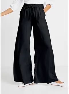 Pantaloni larghi in viscosa lucida leggera, bonprix
