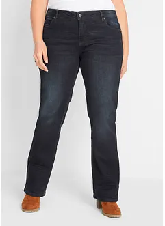 Jeans elasticizzati bootcut, vita media, bonprix
