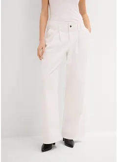 Jeans wide leg, vita bassa, bonprix