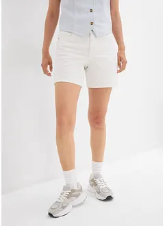 Bermuda in jeans, vita media, bonprix