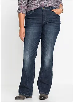 Jeans bootcut elasticizzati confortevoli, vita alta, bonprix