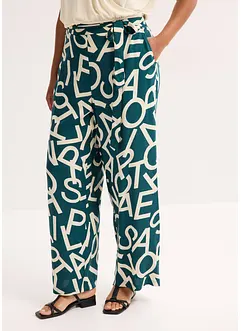 Pantaloni larghi con cintura da annodare, bonprix