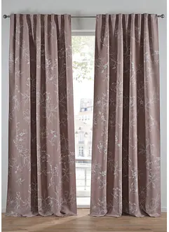 Tenda semioscurante con foglie (pacco da 1), bonprix