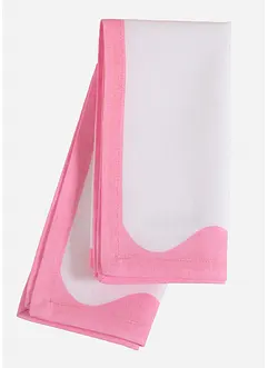 Tovaglioli in cotone biologico con bordo colorato (pacco da 2)., bonprix