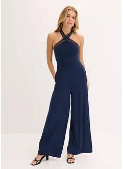 Tuta elegante in jersey con dettagli laser-cut, bonprix