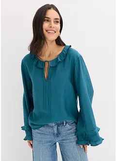 Blusa Boheme in misto viscosa fine, bonprix