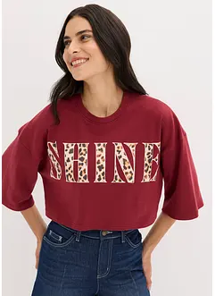 T-shirt cropped in puro cotone biologico, bonprix