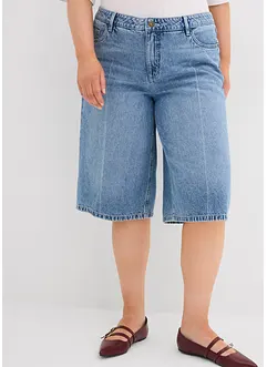 Bermuda in jeans low stretch, vita media, bonprix