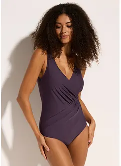 Costume intero incrociato con effetto modellante medio, bonprix