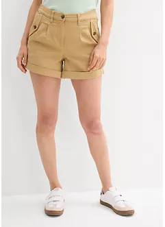 Shorts in twill a vita alta, bonprix