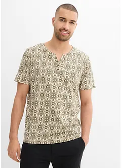 Maglia serafino in puro cotone, bonprix