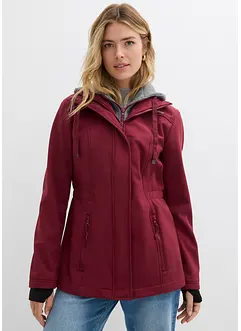 Giacca lunga 2 in 1 in softshell idrorepellente, bonprix