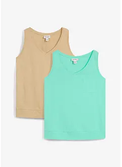 Canotta in puro cotone biologico (pacco da 2), bonprix