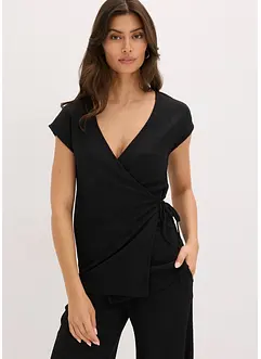 Maglia con effetto incrociato, bonprix