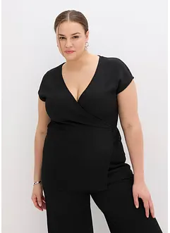 Maglia con effetto incrociato, bonprix