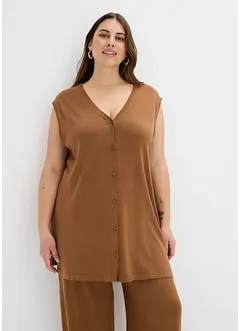 Gilet lungo in filato fine, bonprix