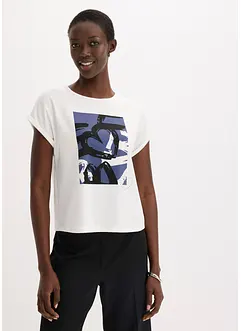 Maglia con viscosa e strass, bonprix