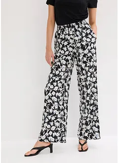 Pantaloni a palazzo in tessuto operato, bonprix