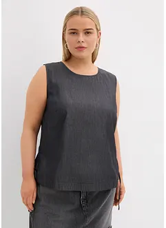 Top in jeans di cotone biologico, bonprix