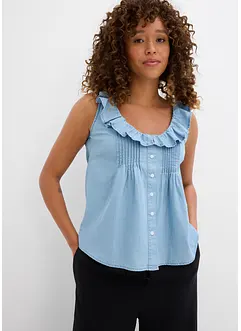 Top in jeans di cotone biologico, bonprix