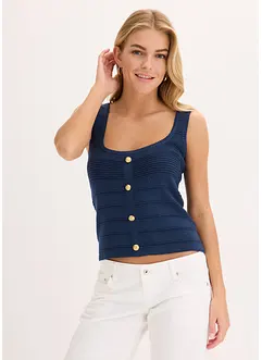 Top in maglia con effetto metallizzato, bonprix