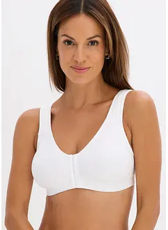 Reggiseno senza ferretto con chiusura davanti e cotone biologico (pacco da 2), bonprix