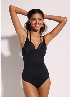 Costume intero con ferretto ed effetto modellante medio, bonprix