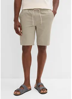 Bermuda con elastico in vita in puro cotone, regular fit, bonprix