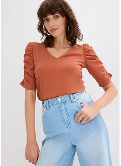 Maglia con maniche a sbuffo, bonprix