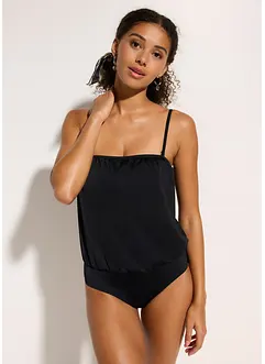 Costume intero a fascia con spalline staccabili, bonprix