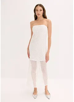 Abito con spalle scoperte e pizzo, bonprix