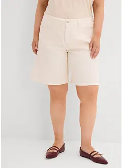 Bermuda in jeans, vita media, bonprix