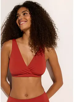 Reggiseno bustier per bikini con scollatura a V, bonprix