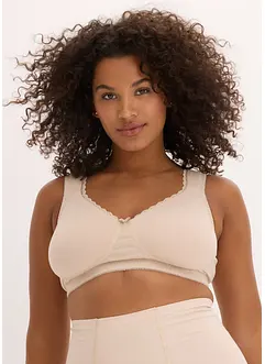 Reggiseno t-shirt minimizer senza ferretto con cotone biologico (pacco da 2), bonprix
