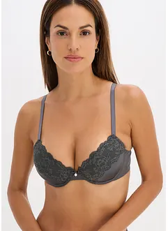 Reggiseno con coppe preformate ed effetto lucido, bonprix