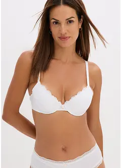 Reggiseno con coppe preformate ed effetto lucido, bonprix