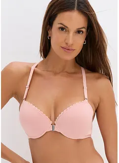 Reggiseno con coppe preformate, ferretto, chiusura anteriore e cotone (pacco da 2), bonprix