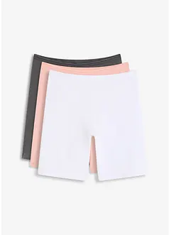 Boxer lunghi aderenti da donna con cotone biologico (pacco da 3), bonprix