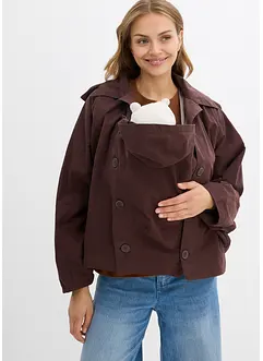 Giacca prémaman 3 in 1 stile mantella con inserto babywearing, bonprix