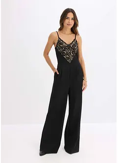 Tuta elegante in jersey con pizzo, bonprix