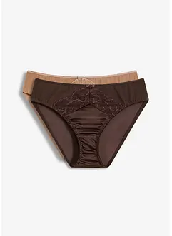 Slip con effetto lucido (pacco da 2), bonprix