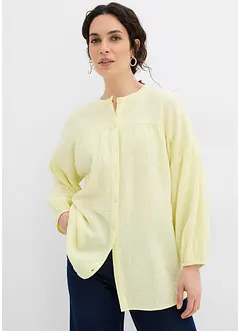 Blusa oversize in mussola di cotone, bonprix