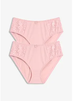 Slip alto con pizzo delicato (pacco da 2), bonprix