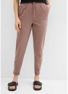 Pantaloni in jersey di misto cotone elasticizzato, bonprix