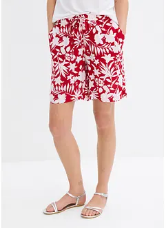 Shorts larghi in viscosa con cinta comoda, vita alta, bonprix